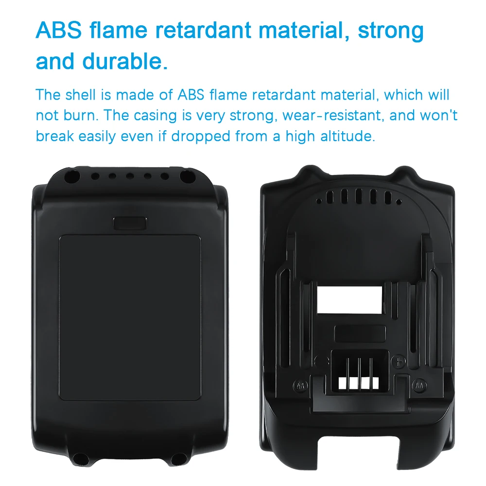 Funda de batería para Makita 18V 3.0Ah 6.0Ah BL1840 1860 1850 caja de carcasa con placa BMS PCB protección de carga LED digital BL1830