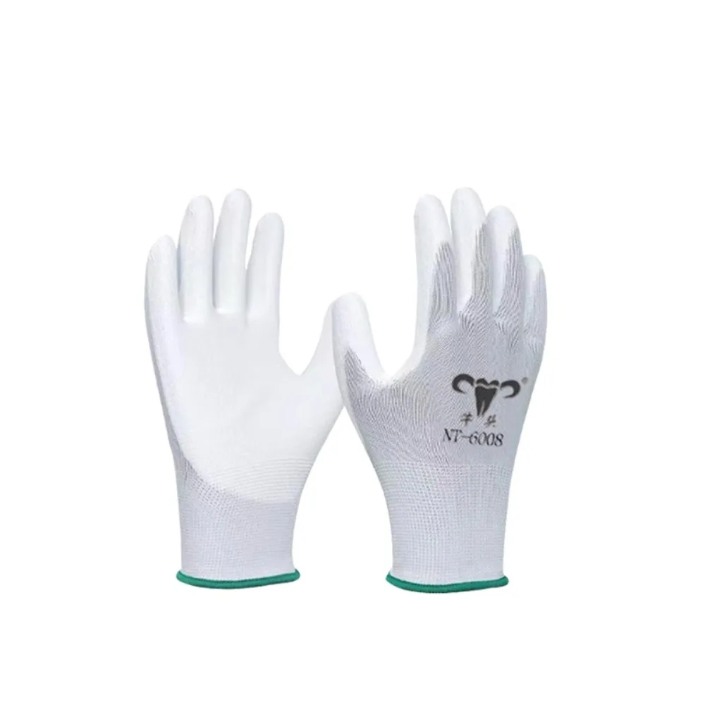 

Thin protective gloves, safety, anti-static, breathable, glued, palm labor, work, summer PU resin gloves trabajo luvas