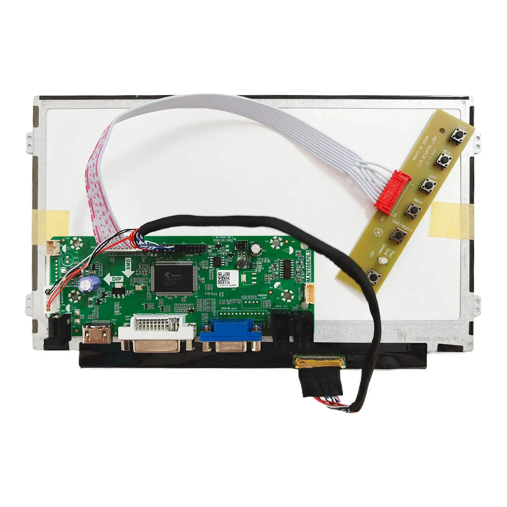 10.1'' Lp101Wh1 N101Bfe Claa101Wb03 1366X768 Lcd Panel 10.1 Inch With Driver Board Lcd Display