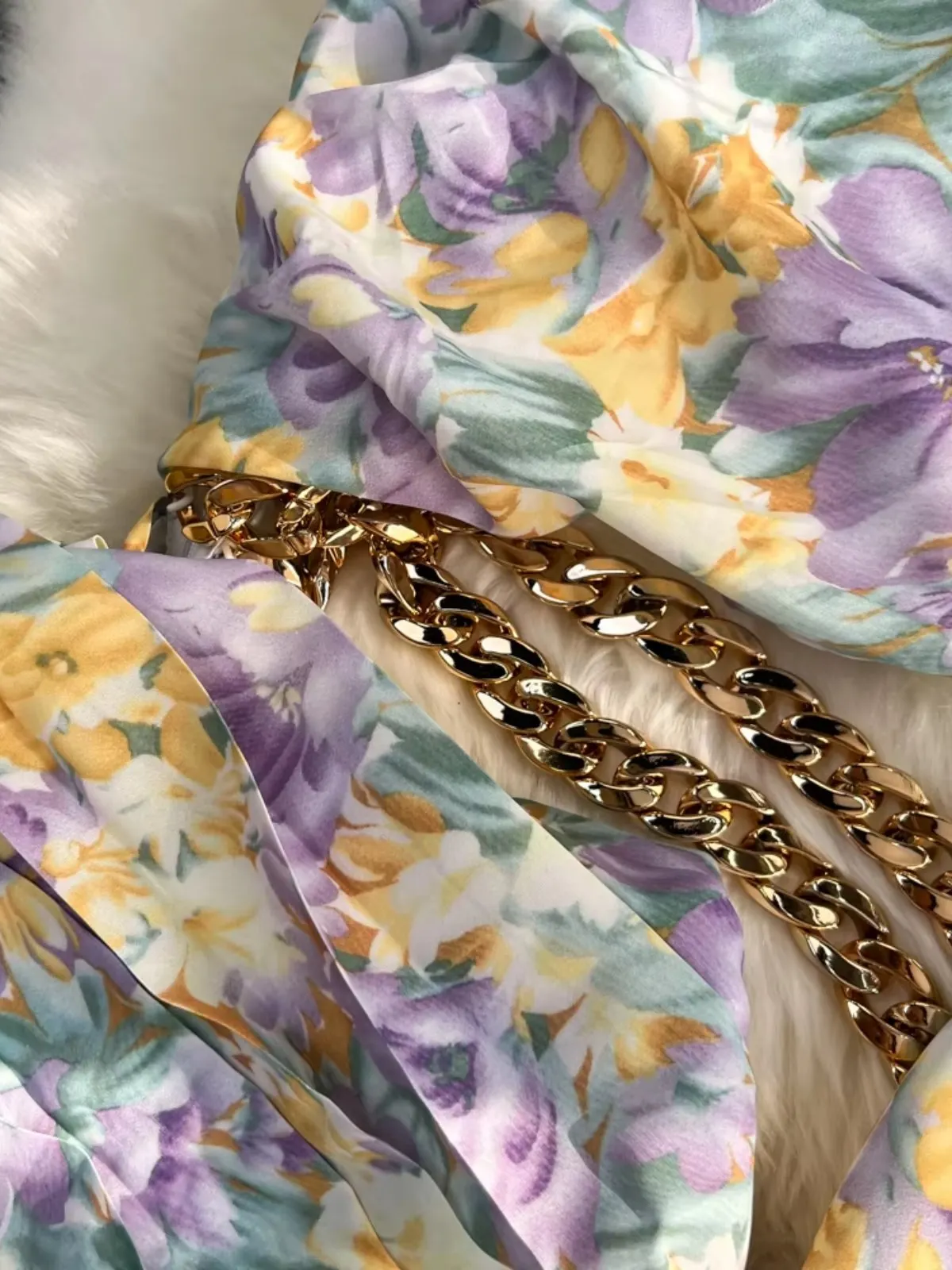 Foamlina เซ็กซี่หนึ่งไหล่แขนยาวพิมพ์ลายดอกไม้ผู้หญิงฤดูร้อน Hollow Out สูงแยกสายวันหยุด Beach Maxi Dress