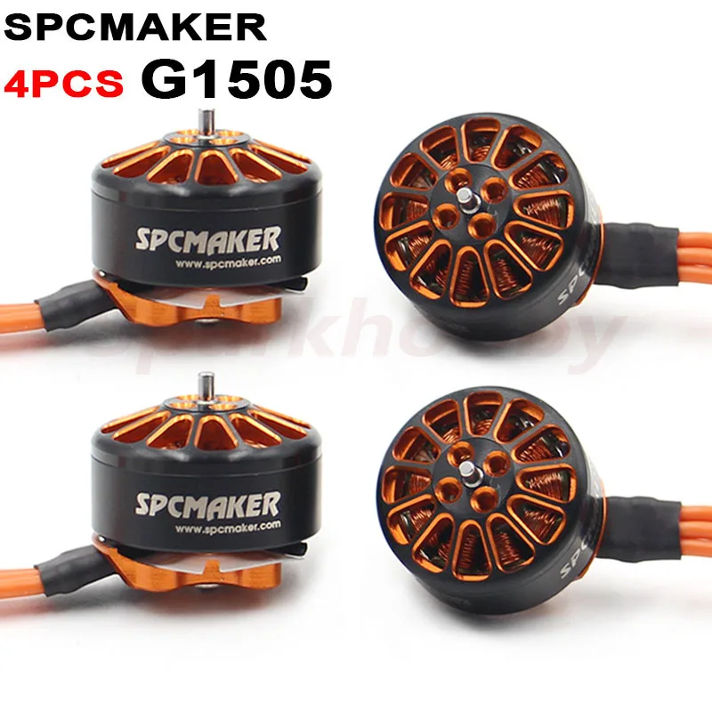 4PCS SPCMAKER Galloping G1505 1505 2350KV 3450KV Electrical 3-6S Brushless Motor Light Weight for RC FPV Racing Cinewhoop Drones