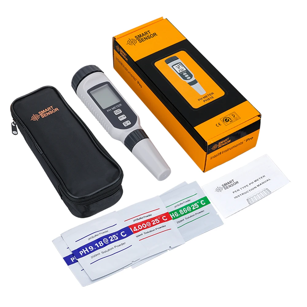 เครื่องวัดค่าความเป็นกรด-ด่างสำหรับ Aquarium Professional PH Meter เครื่องวัดความเป็นกรด PH818วัด PH818แบบพกพาปากกาเครื่องทดสอบคุณภาพน้ำ