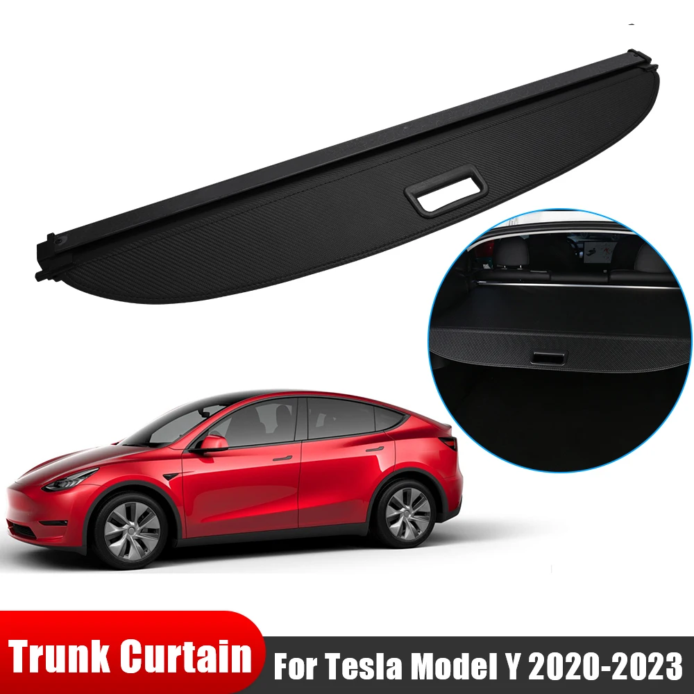 Per Tesla Model Y 2020 2021 2022 2023 schermo Privacy Trunk Security Tonneau Cover bagagli Shield Shade Cargo copertura posteriore del bagagliaio