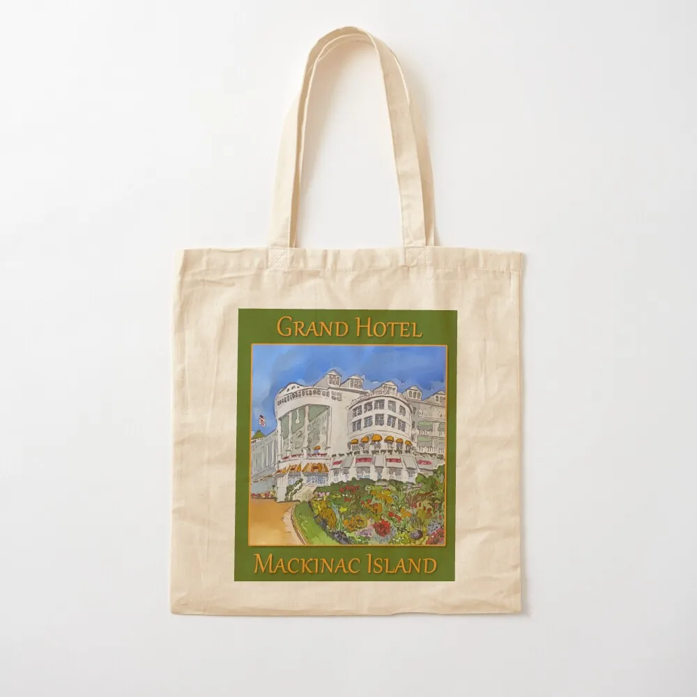 Grand Hotel in Mackinaw Island, Michigan - WelshDesigns Tote Bag shopping bag logo great bag Women's shopper