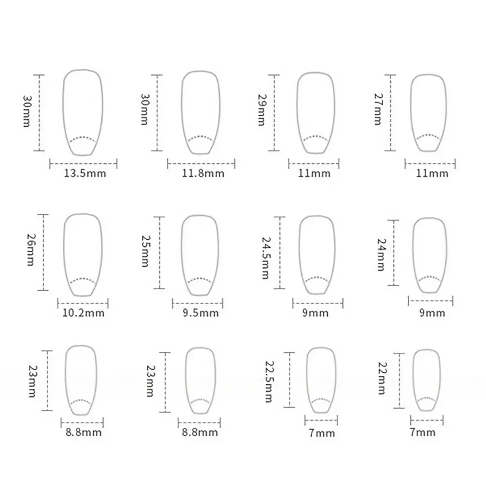 24 قطعة/صندوق مع ملصقات جيلي، اضغط على أظافر الباليه الطويلة على الأظافر، غطاء كامل للأظافر الوردية اللطيفة