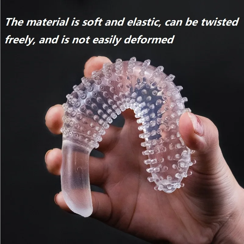 Fairy Stick Large Granule mace Soft clear Penis Anal Plug Butt Plug Sex Toys For Man Woman Couples Vaginal And Anal Stimulation