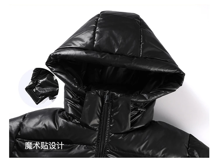 Thick Winter Jacket Warm Wool Windproof Hooded jacket Male Parkas Plus Size Fashion Man Jacket and Coat Men