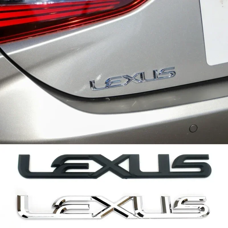 ABS/Metal Car Rear Trunk Emblem Badge Sticker for Lexus Logo ES300 IS300 IS350 ES250 ES350 IS250 CT200H GS350 NX200 Accessories