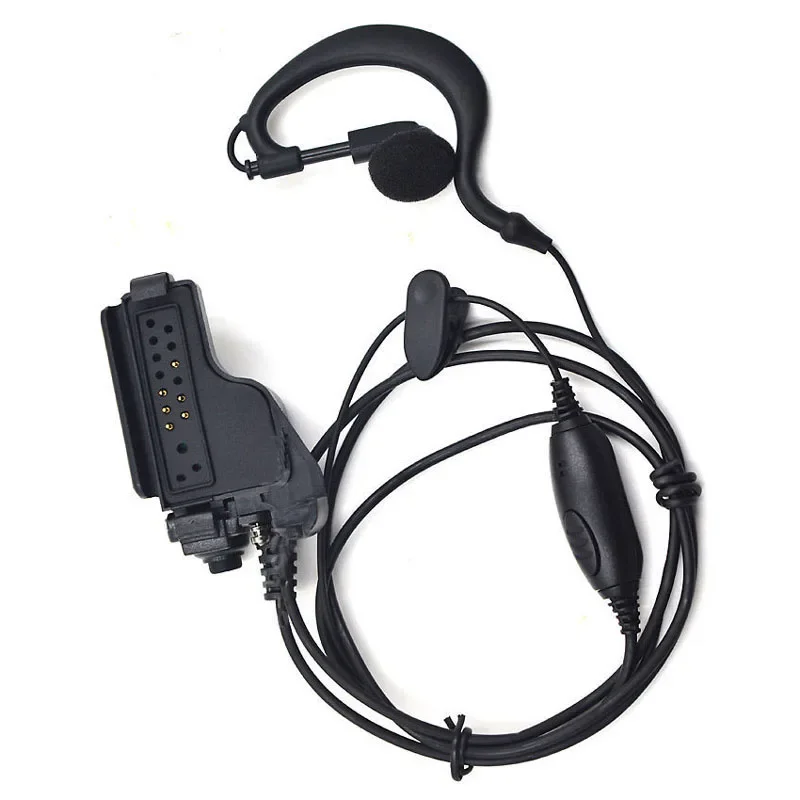 Ear Hook Headset Big PTT Mic Headphone for Motorola Radio HT1000 GP900 PR1500 MT2000 XTS2500 XTS3000 XTS5000 Walkie Talkie