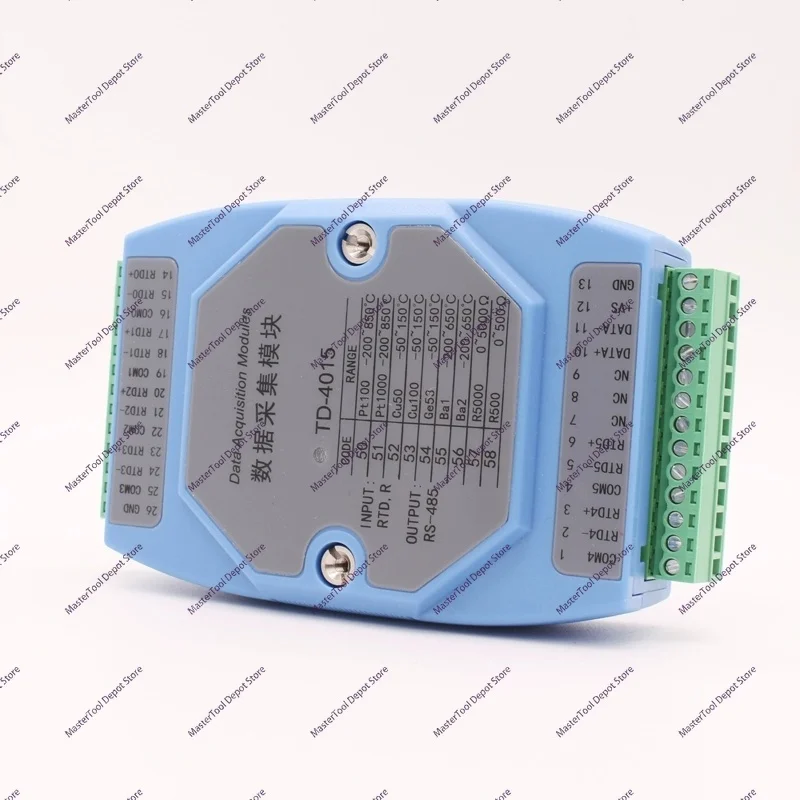 8-Channel Thermal Resistance Temperature Acquisition Module PT100 To RS 485 Modbus RTU Industrial 8-Channel Input Acquisition