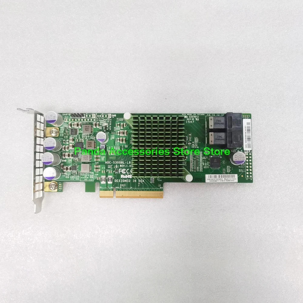 For Supermicro 12G/b SAS SATA Pass-through Expansion Card AOC-S3008L-L8I