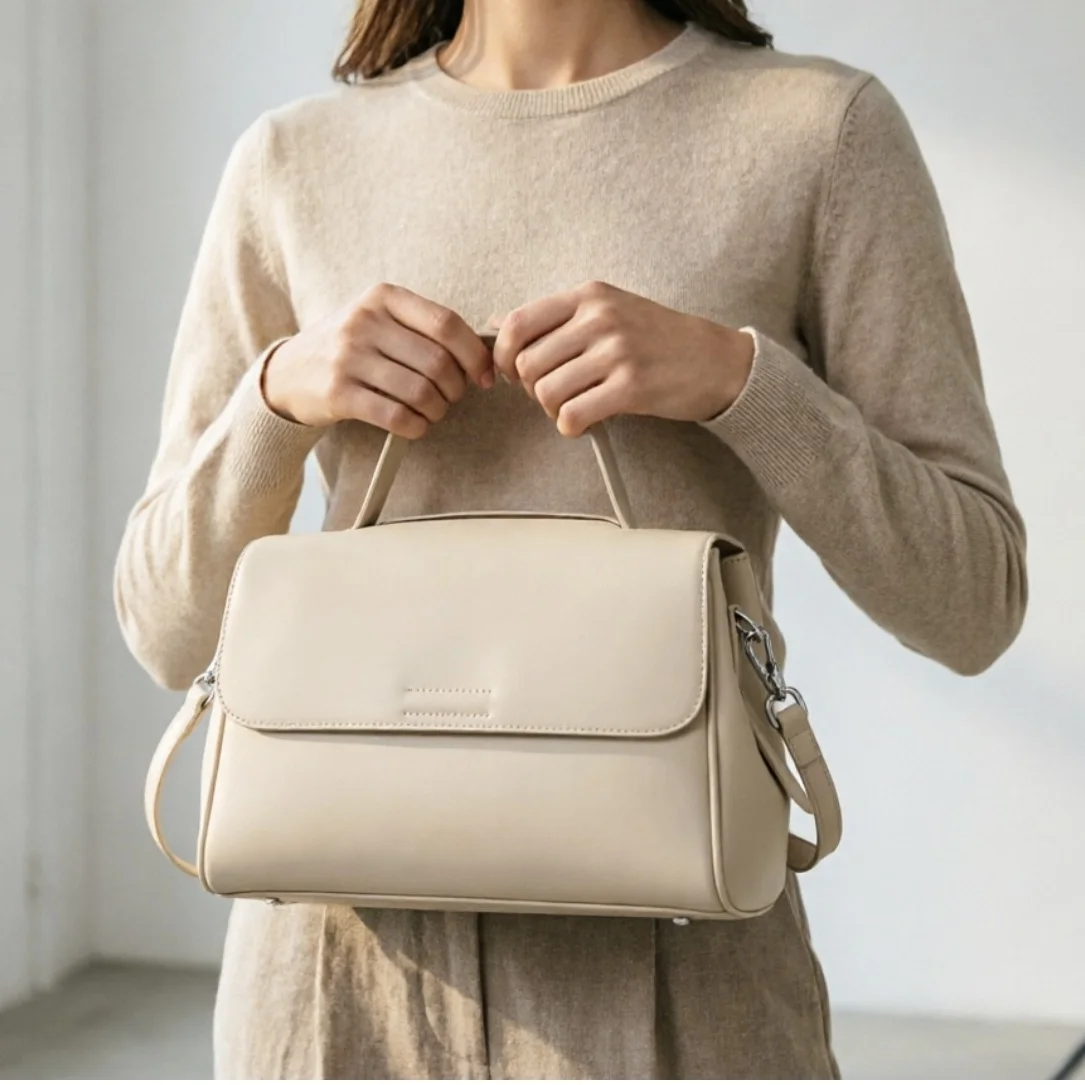 ZOOLER Handcraft Real Leather Bag Big Female Rice First Cow Layer Genuine Leather Handbag Shoulder Bags Top Female Fashion#HY605