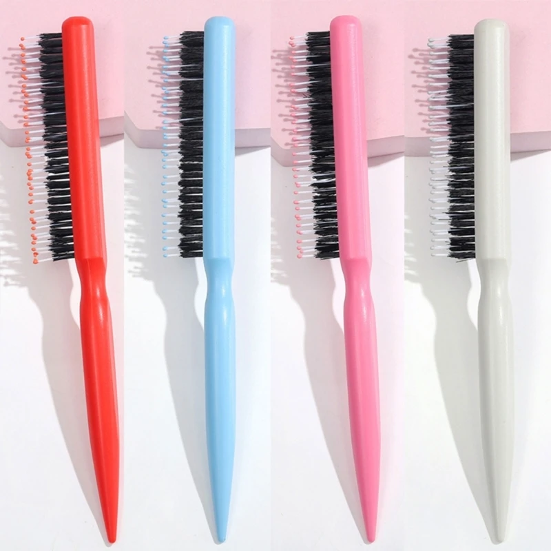 إغاظة فرشاة شعر تصفيف الشعر مشط الظهر فرشاة شعر إغاظة مشط متعدد الوظائف مشط الشعر لتصفيف الشعر وفراق 918D