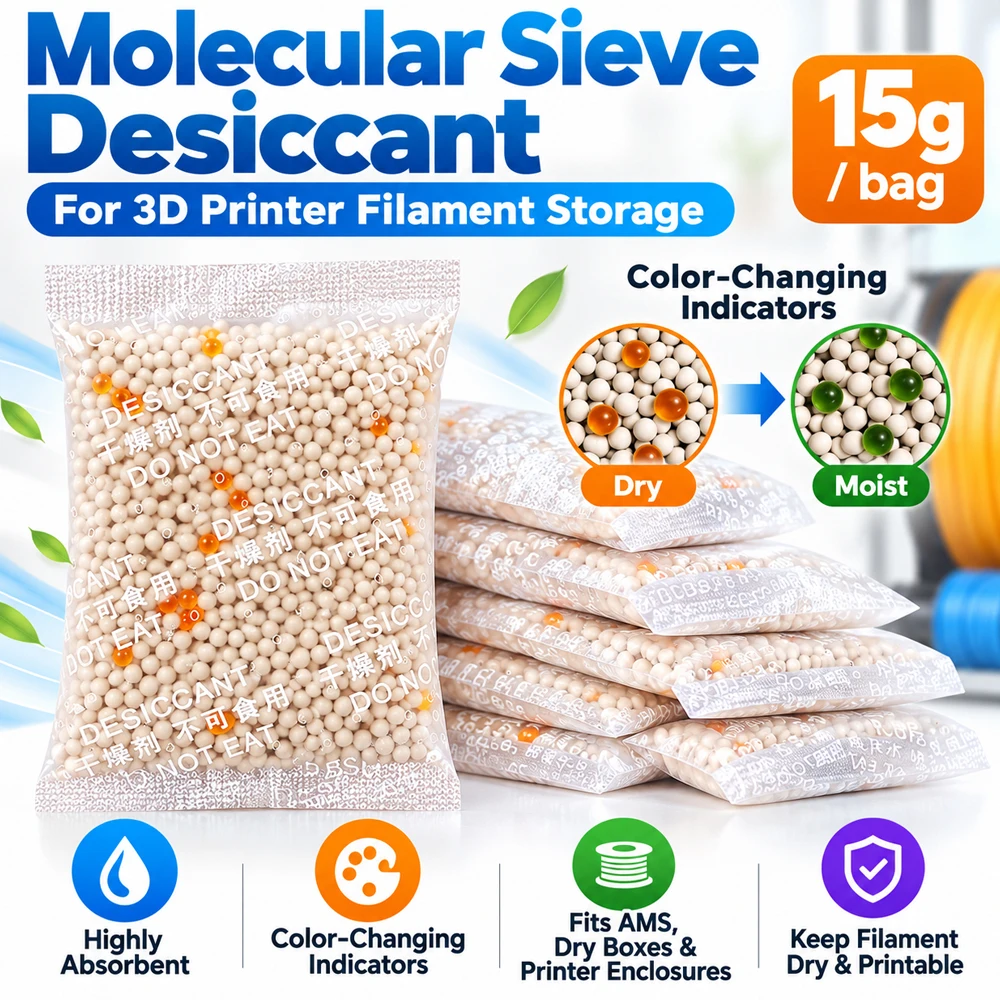 For Bambu Lab 3D Printer AMS Molecular Sieve Desiccant Keep 3D Printer Filament Dry Low Humidity