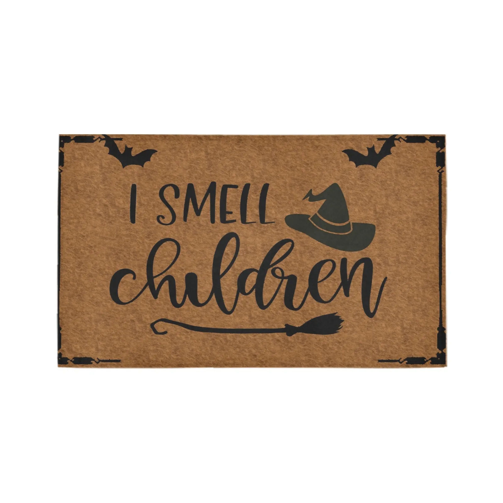 

I SMILL CHILDREN Doormat WELCOME Door Mat Rubber Non-Slip Mat Funny Home Decor Rug Halloween Decorations