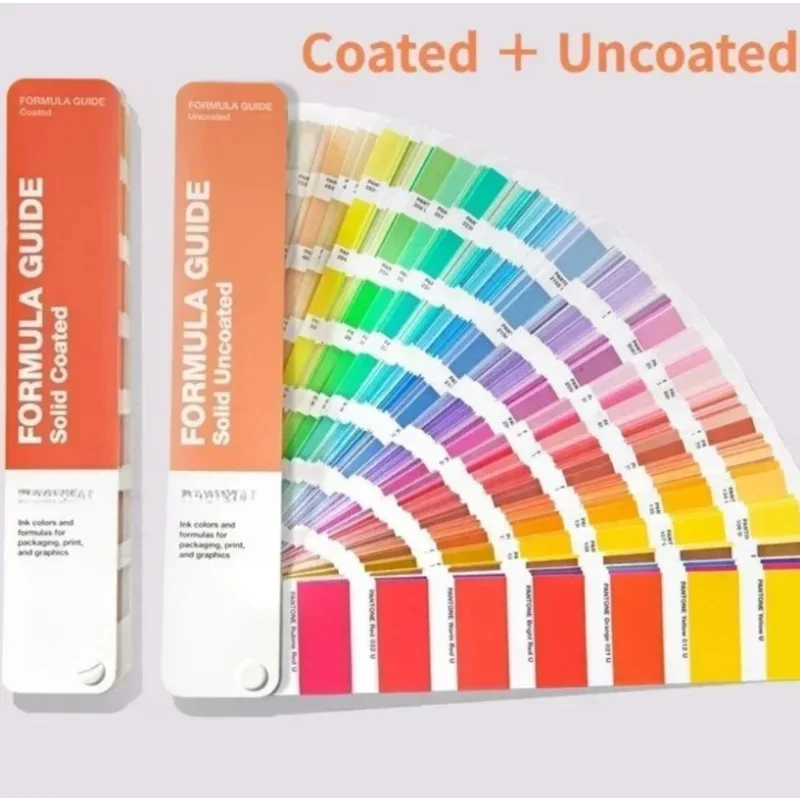 International Standard Color Matching Card Set, Professional Formula Guide with Coated & Uncoated Papers for Designers
