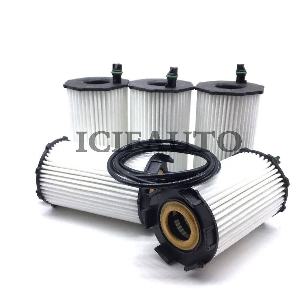 5X Engine Oil Filter For Audi A4 A5 A6 A8 R8 VW Touareg 4.2 5.2 FSI quattro 079198405B 079115561F 079198405E