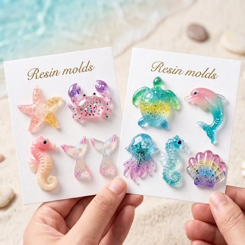 novo-conjunto-de-moldes-de-silicone-oceano-2026-tartaruga-marinha-estrela-do-mar-cavalo-marinho-cauda-de-sereia-para-artesanato-diy-de-resina-pingentes-chaveiros-e-joias