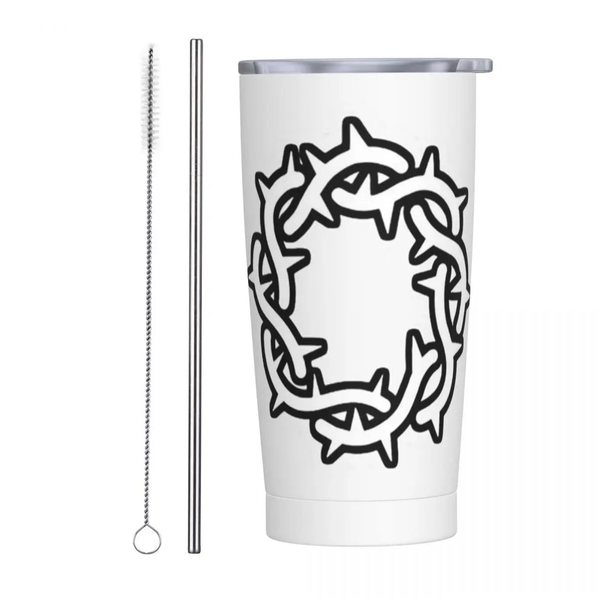 Bad Omens Rock Band Stainless Steel Tumbler Vacuum Insulated Mug Thermal Cold Cup Straws With Lid 20oz
