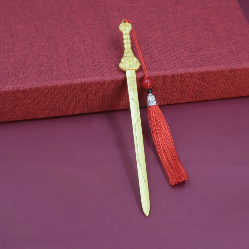 Tianshi Seven-Star Home Decoration Feng Shui Ornament Full Brass Solid Copper Sword Craft