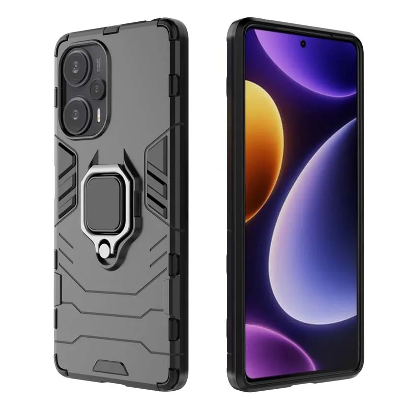 For POCO F5 Case for Xiaomi Poco F5 Pro Cover Shockproof Holder Protect Armor Back Coque or poco X5 Pro F 5 F5Pro M5 M5S Fundas