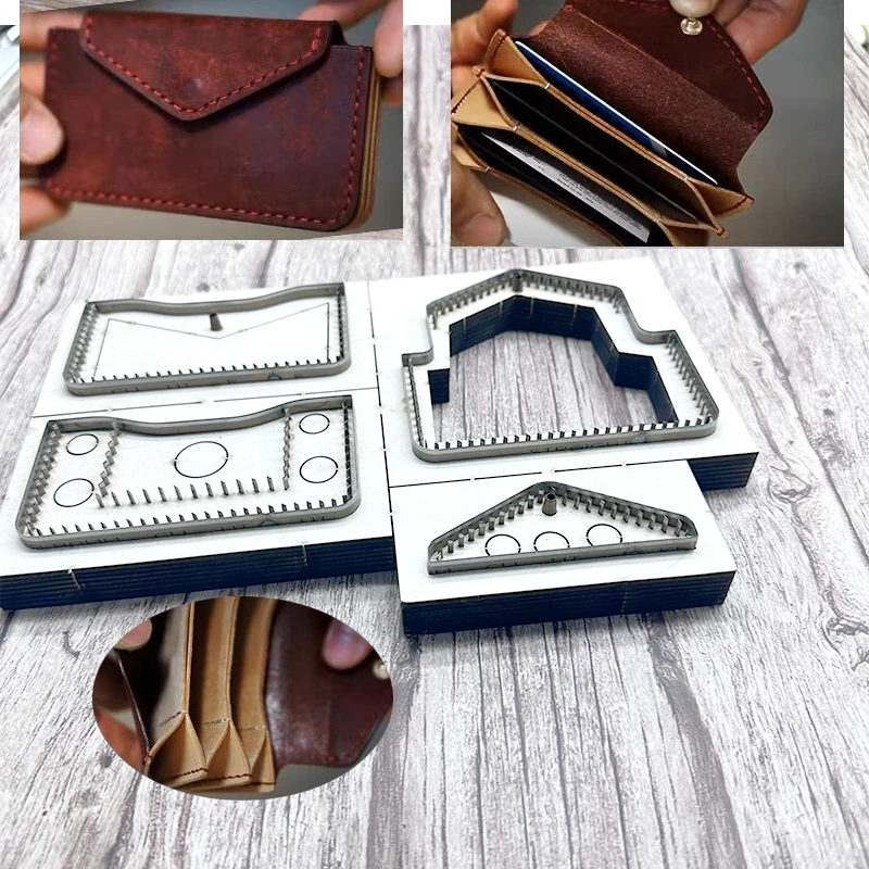 New Japan Steel Blade Wooden Die Flip card bag coin wallet cutting mold Cut Knife Mould
