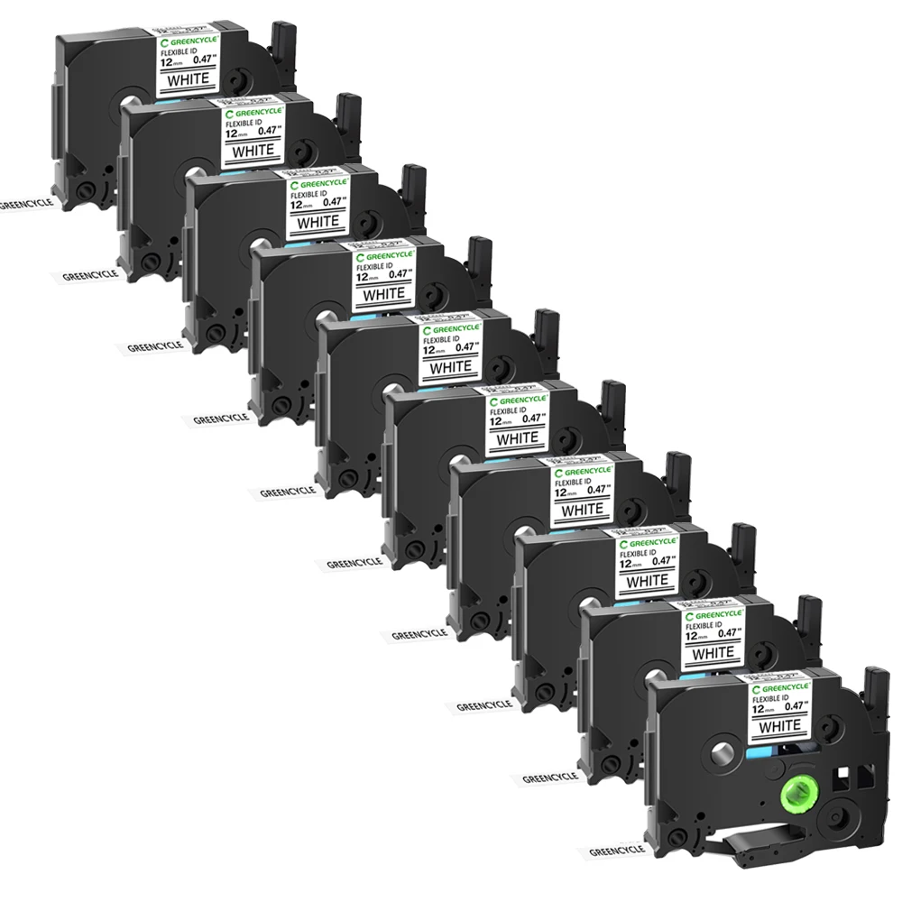 3/5/10PK 6-24mm Flexible Laminated Label Tape Compatible for Brother TZe-FX231 Label for P-Touch Label Printers PT-D600