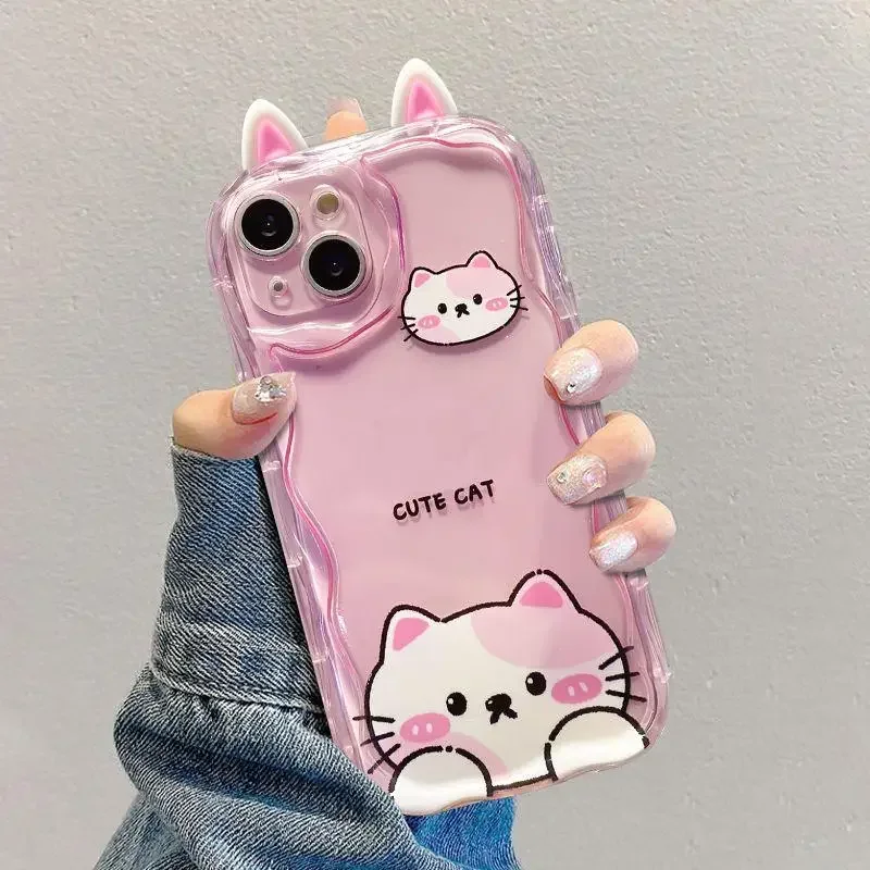 3D Bear Phone Cases For Samsung Galaxy A55 A54 S23 S24 Ultra S21 Plus S20 FE A53 A25 A24 A33 A34 A31 A32 A53 A51 A52 Soft Case