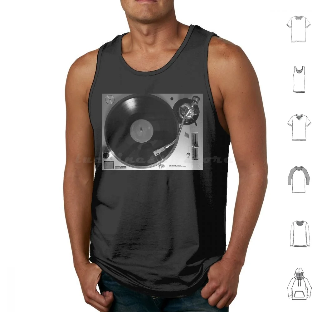 Technics Sl-1200gr Camisetas sin mangas con tocadiscos Estampado Algodón Technics Sl 1200gr Sl 1200 tocadiscos Música Sonido Clásico
