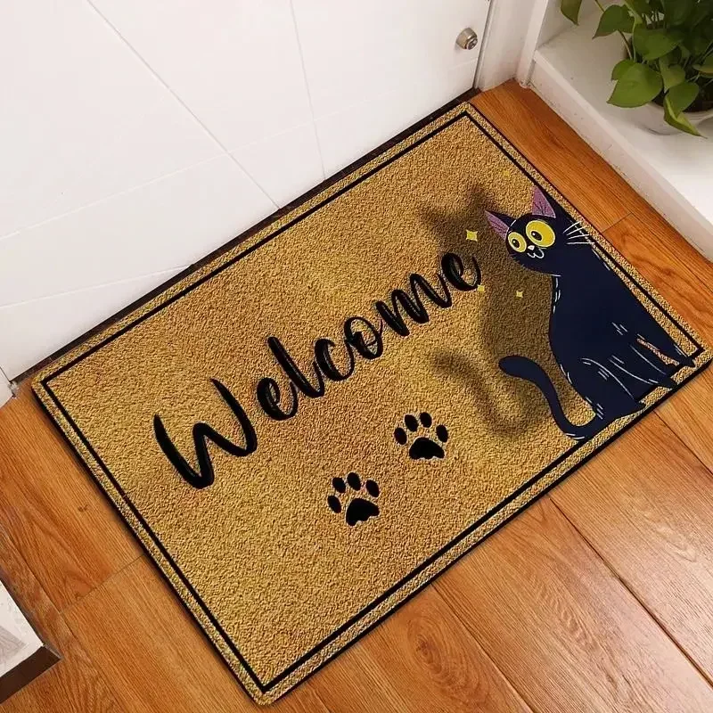 Cute Animal Patten Mat Welcome Floor Living Room Bedroom Decoration Carpet Non-slip Kitchen Rug Home Washable Entrance Doormats