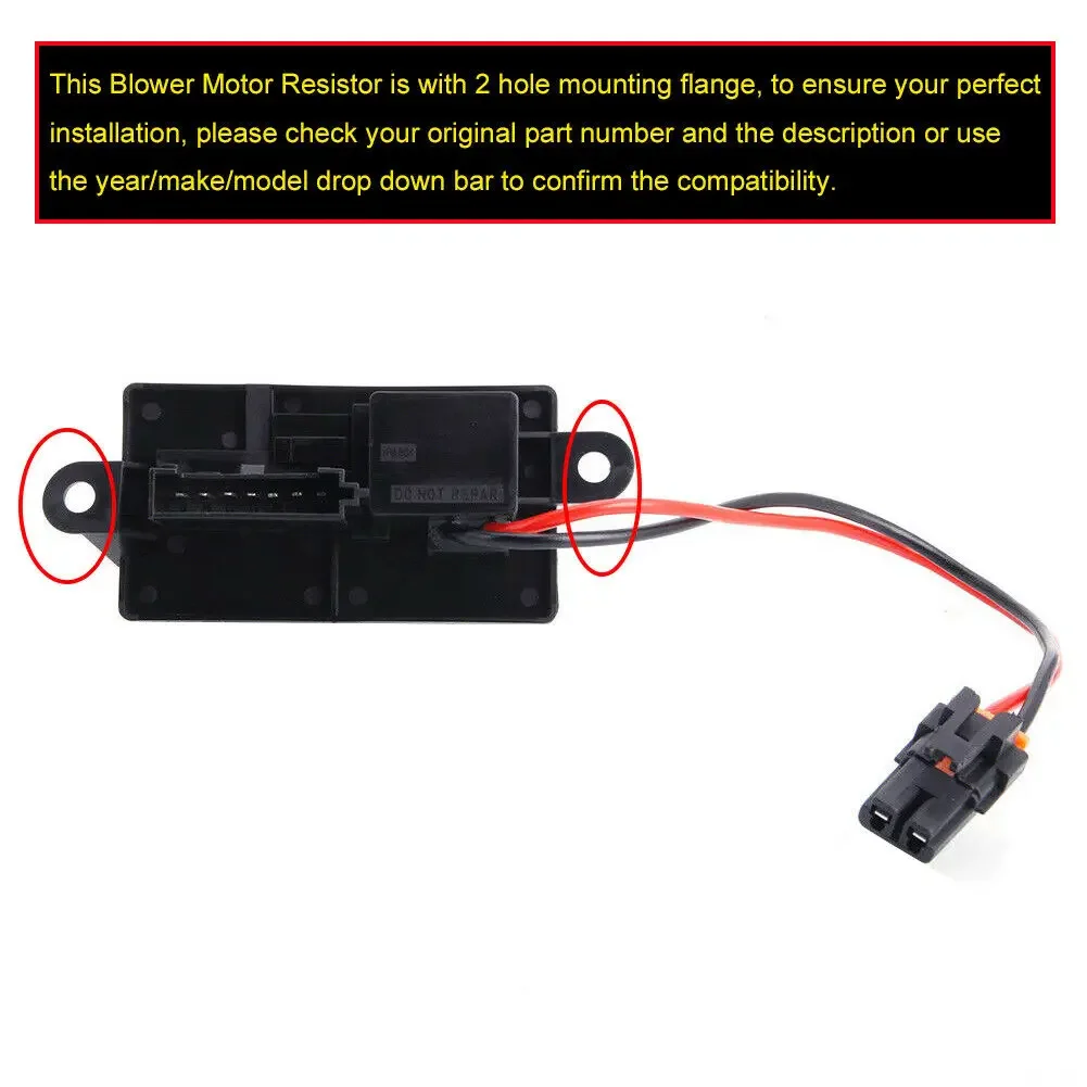 89019089 Hvac Blower Motor Fan Resistor For 1999-2007 Chevy Silverado Gmc 1500 2500 3500 Hd With Manual Air Conditioning