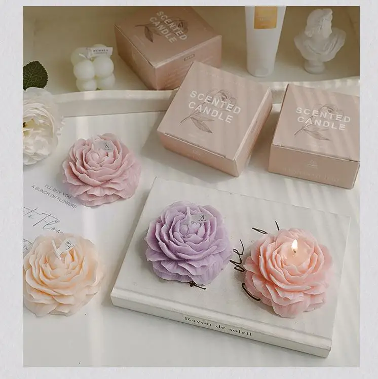 Wholesale of Flower Aromatherapy Candle Shapes Handmade Mother's Day Fragrance with Hand Gift Decorations Aromatherapy Candles