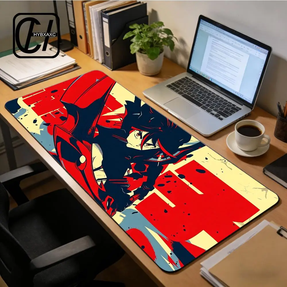 Anime Girl K-Kill la Kill Mouse Pad Large Keyboard Mouse Desk Pad XXL Non-Slip Rubber Gaming Mouse Pad Laptop Mouse Carpet XAXC