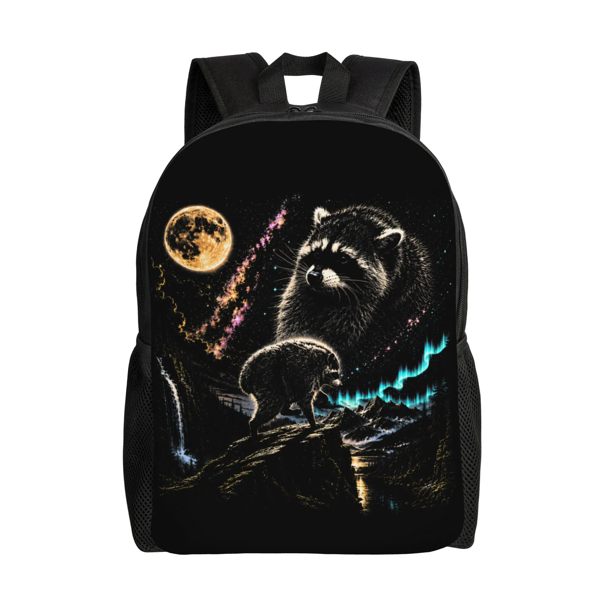 Jimothy Raccoon Seattle Feral Legend Retro Jimothy Moon Backpack  Outdoor Style Backpacks Boy Kawaii School Bags Big Rucksack