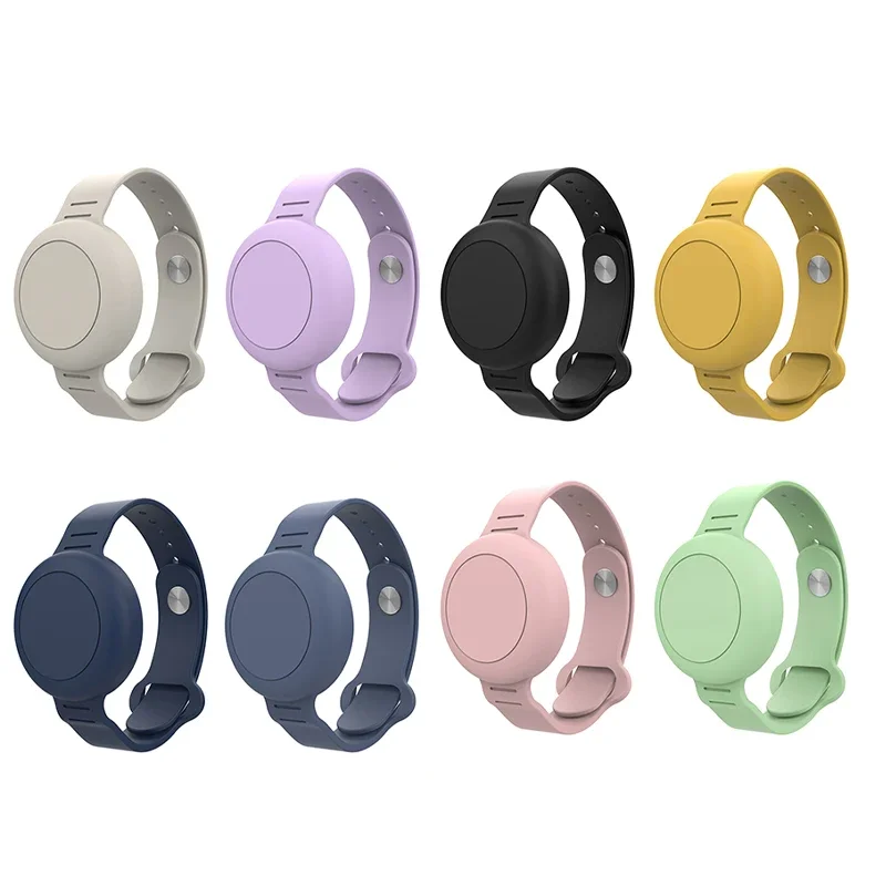 

For Apple AirTag Protective Case Silicone Wristband Children's Anti Loss Locator Protective Case Waterproof Wristband For AirTag