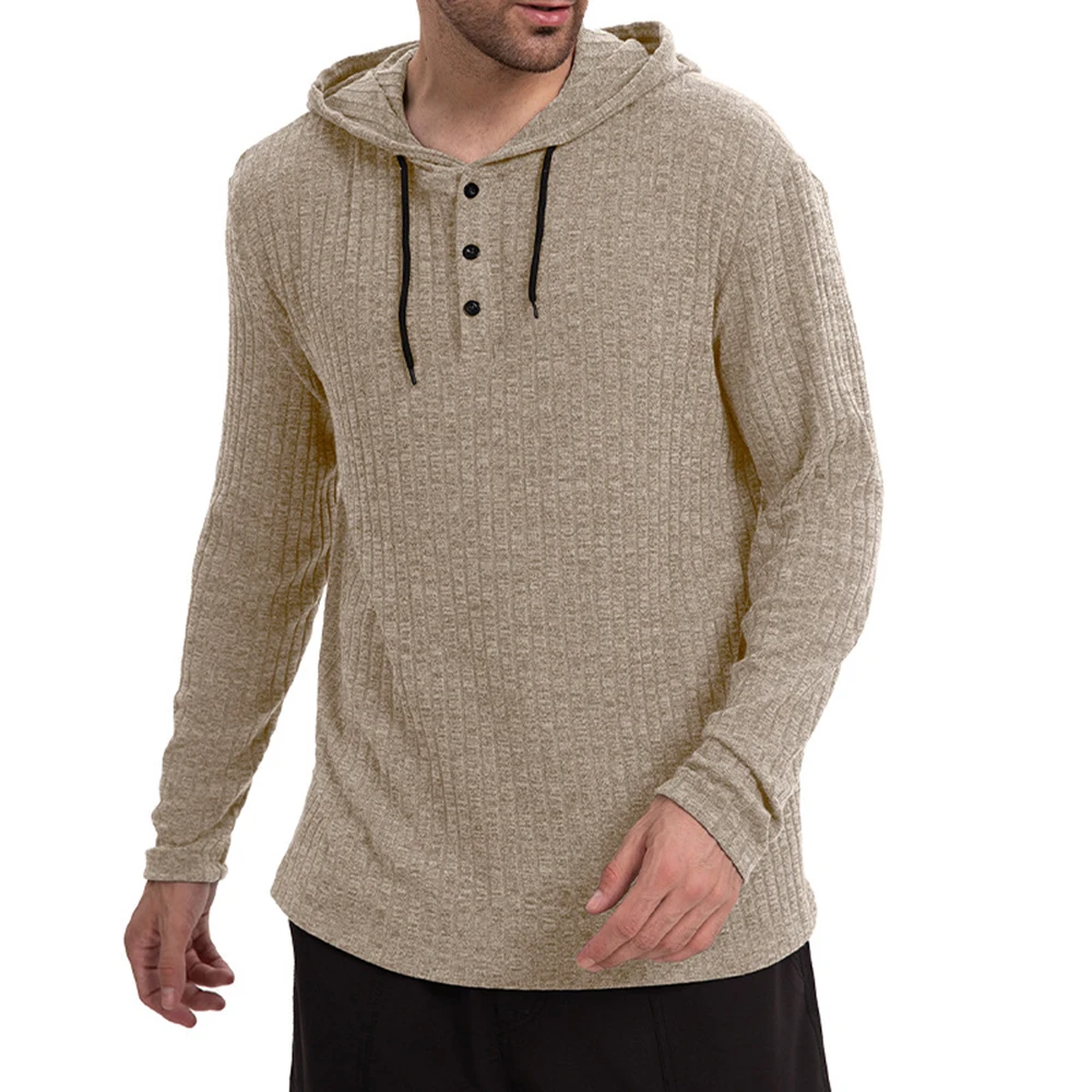 

Drawstring Long Sleeve Hoodie Men's Spring Autumn Thin Casual Loose Fit Top Clothing Versatile Comfortable Pullover Shirts