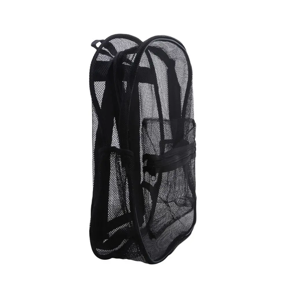 

Large Capacity 20-35L Mesh Rucksack Polyester Heavy Duty Transparent Backpack Light Weight Hollow Breathable Student Bag Beach
