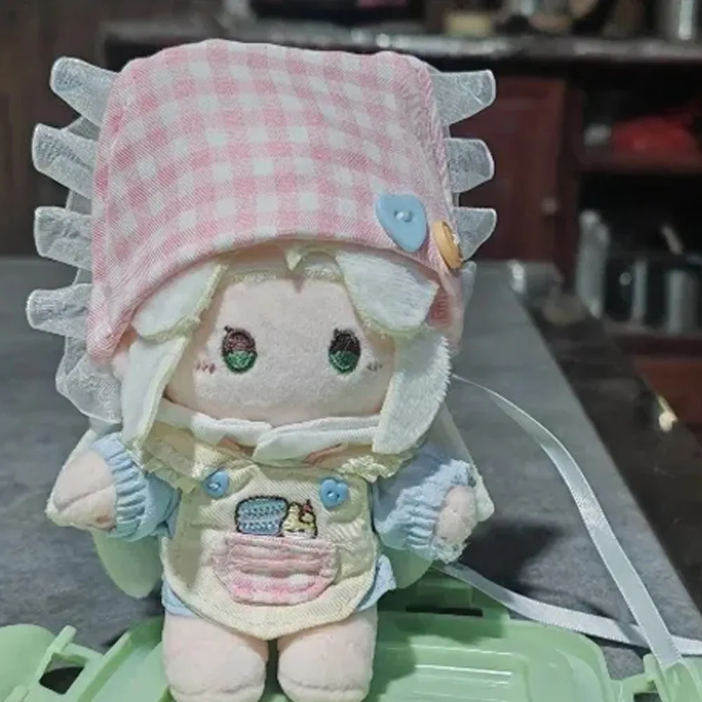 

Kitchen 10cm Cotton Doll Clothes Headscarf Apron Doll Clothes Outfit Cartoon Cute Doll Dress Up Set Doll Accessories