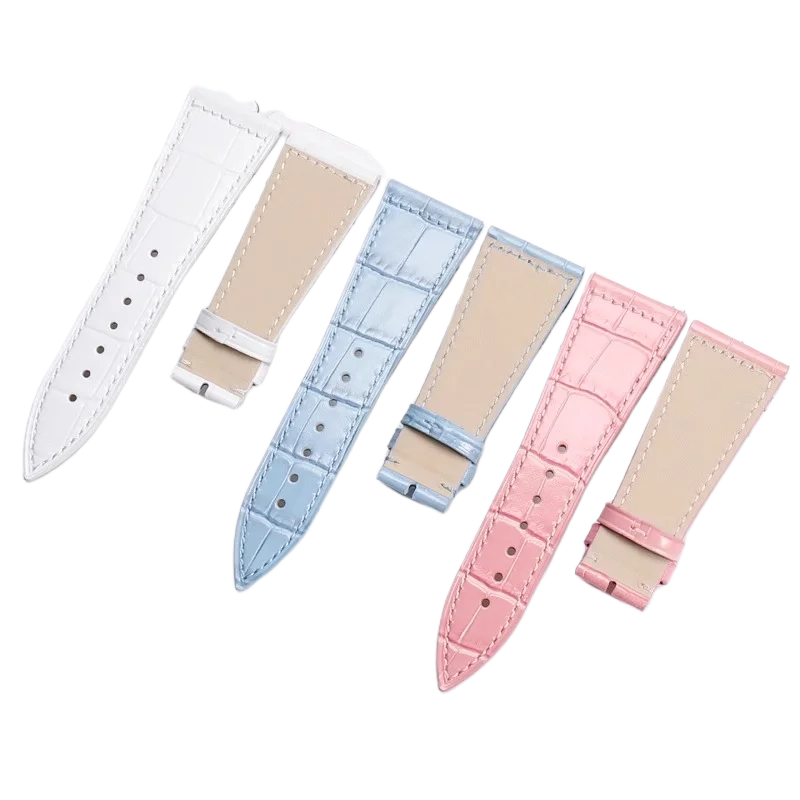 لساعة فرانك مولر الكلاسيكية ذات الرأس المسطح من الجلد الطبيعي