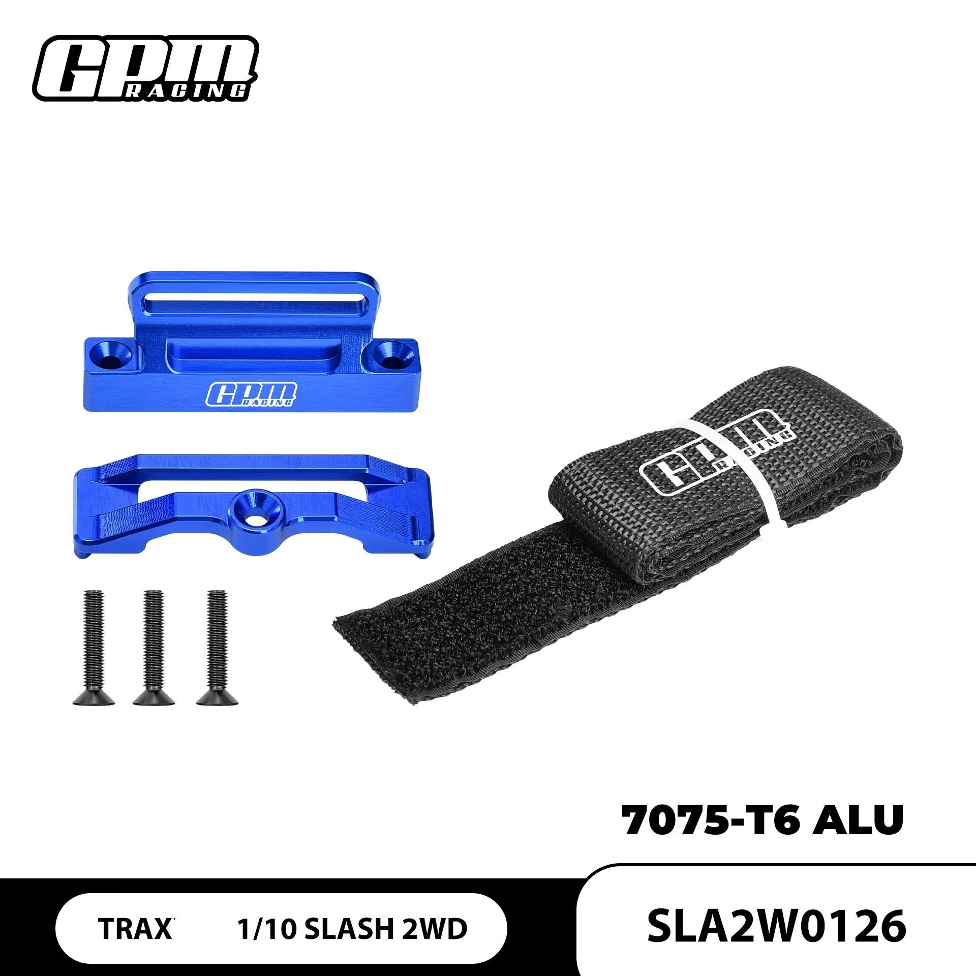 

TRAX 1/10 dead mouse two wheel drive aluminum 7075 large capacity battery fixed seat with battery strap