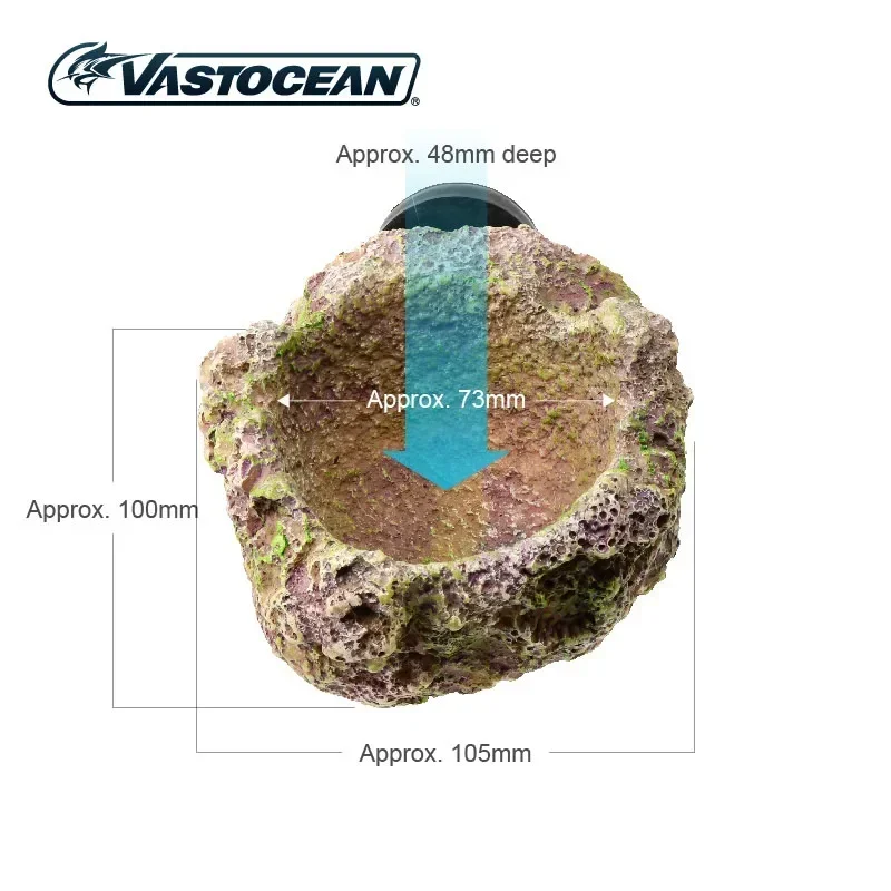 VASTOCEAN Resin Suspension Anemone Nest Magnetic Nipple Anemone Nest Carpet Nest Marine Aquarium Aquascape Stone