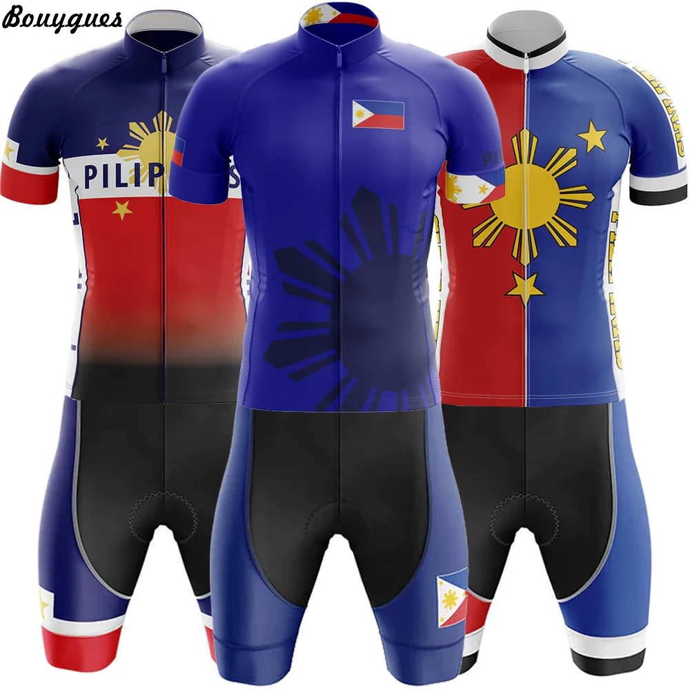 Philippines Cycling Jersey Set Summer Cycling Wear Mountain Bike Clothes Bicycle Clothing MTB Bike Cycling Clothing Cycling Suit