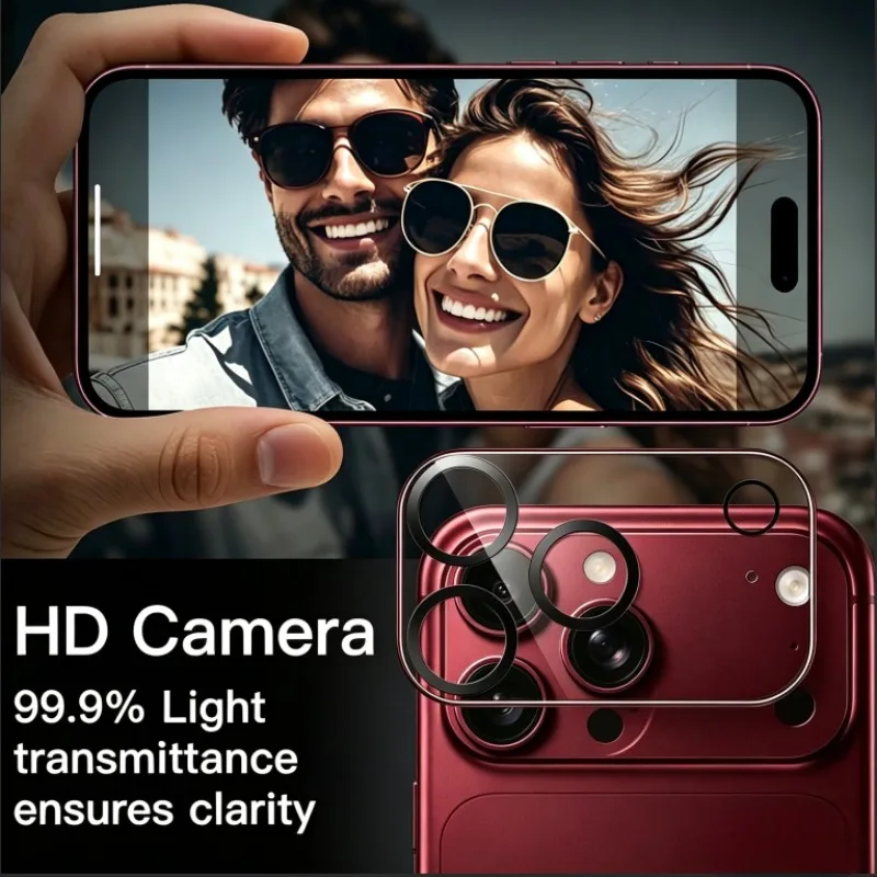 1-5PCS Ultra HD Tempered Glass Camera Protect Film For iPhone 18 ProMax 17 Pro Full Coverage High Light Transmittance Lens Cover