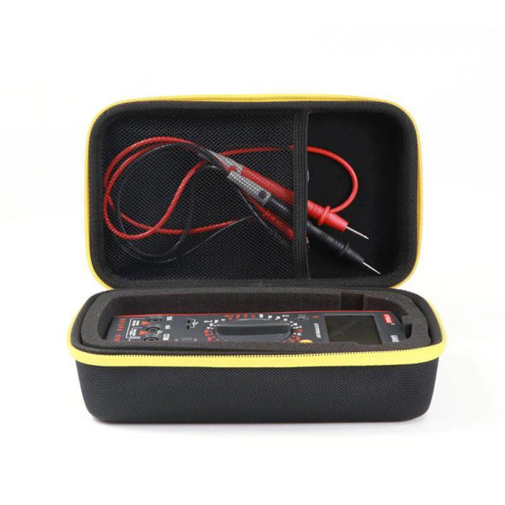 For Fluke Multimeter Case Bag Multimeter Storage Carrying Case Fit for F115C F116C F117C FLUKE15B+FLUKE17B+, Yellow/Red