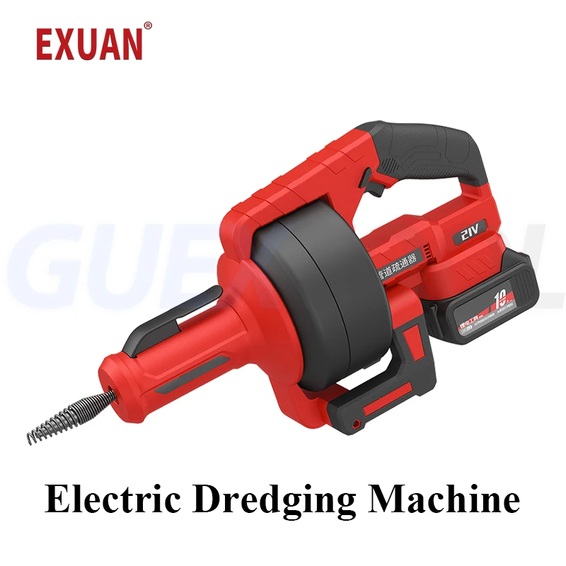 

Drain Cleaner Machine Electric Sewer Snake Auger Manual Feed with 7m Steel Cables For Homeuse/Hotels/Restaurants