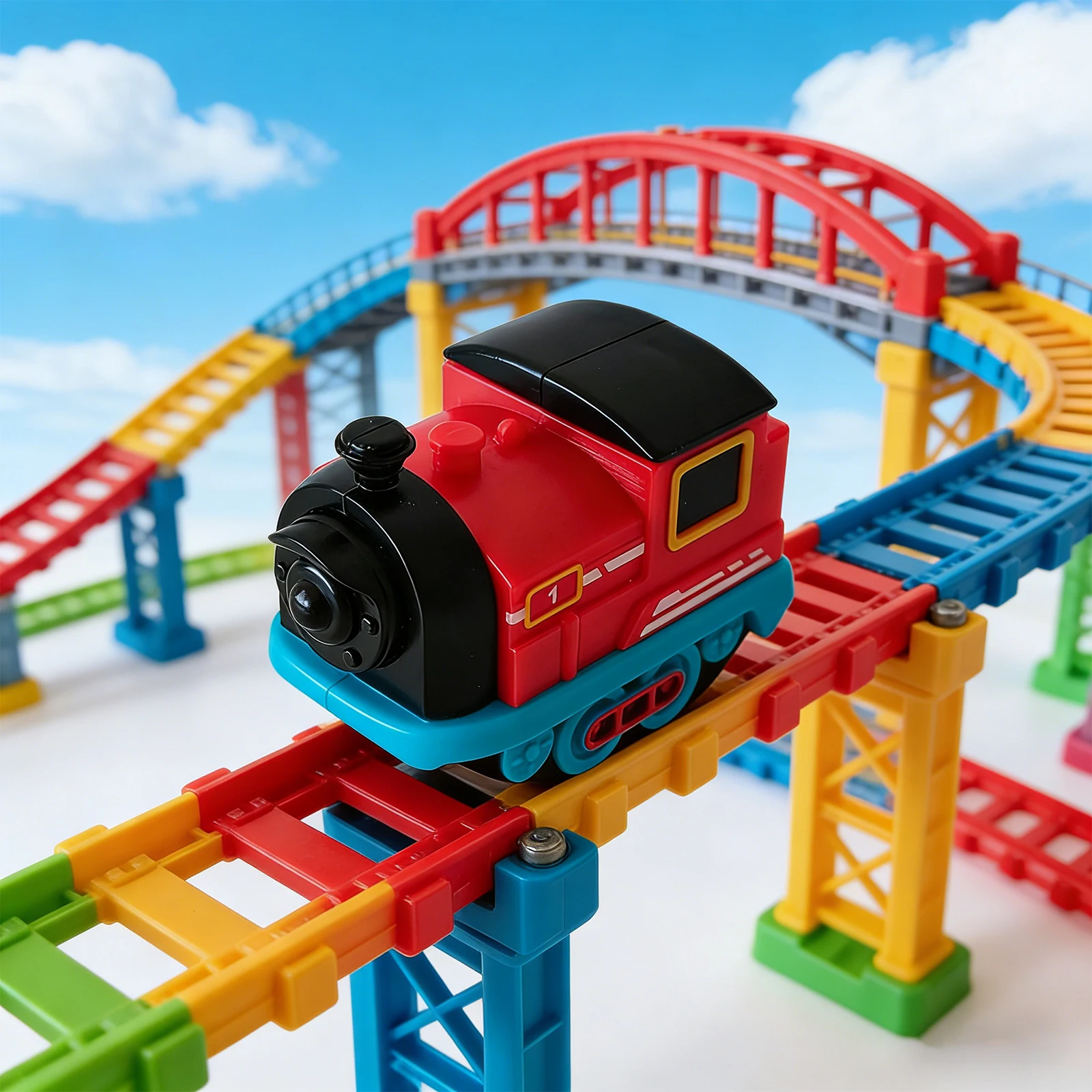 

Electric Magnetic Rechargeable Train Christmas Birthday Gifts Track Train Toy for 3 4 5 6 7 8 Years Old Boys Girls
