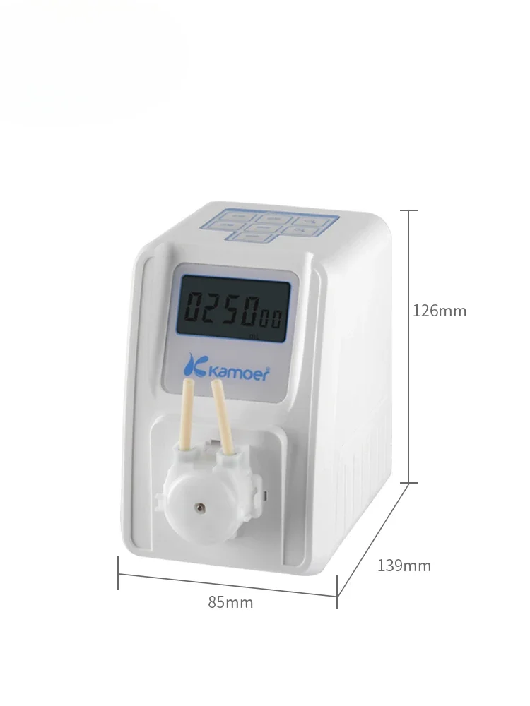 Peristaltic pump, digital display electric nutrient pump 12v micro pump household metering timing small flow   pump