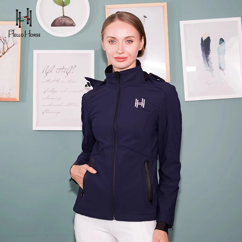 Hello Horse Equestrian Clothing Female Equestrian Equipment Riding Clothing Equestrian Autumn and Winter Windproof Clothing Training Clothing Jacket