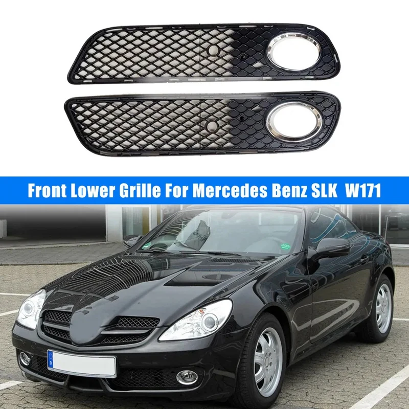 Car Front Lower Grille Parts Accessories For Mercedes Benz SLK W171 1718800524 1718800624