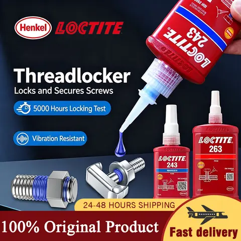 Original Loctite 243 222 242 262 263 271 272 277 290 Threadlocker Anaerobic Glue 50ml Screw Fixer Screw Adhesive